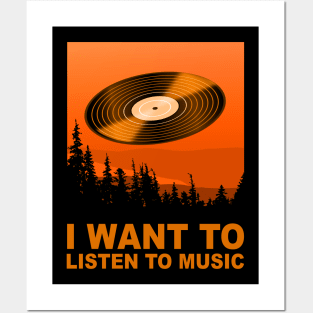 I Want to Listen to Posters and Art